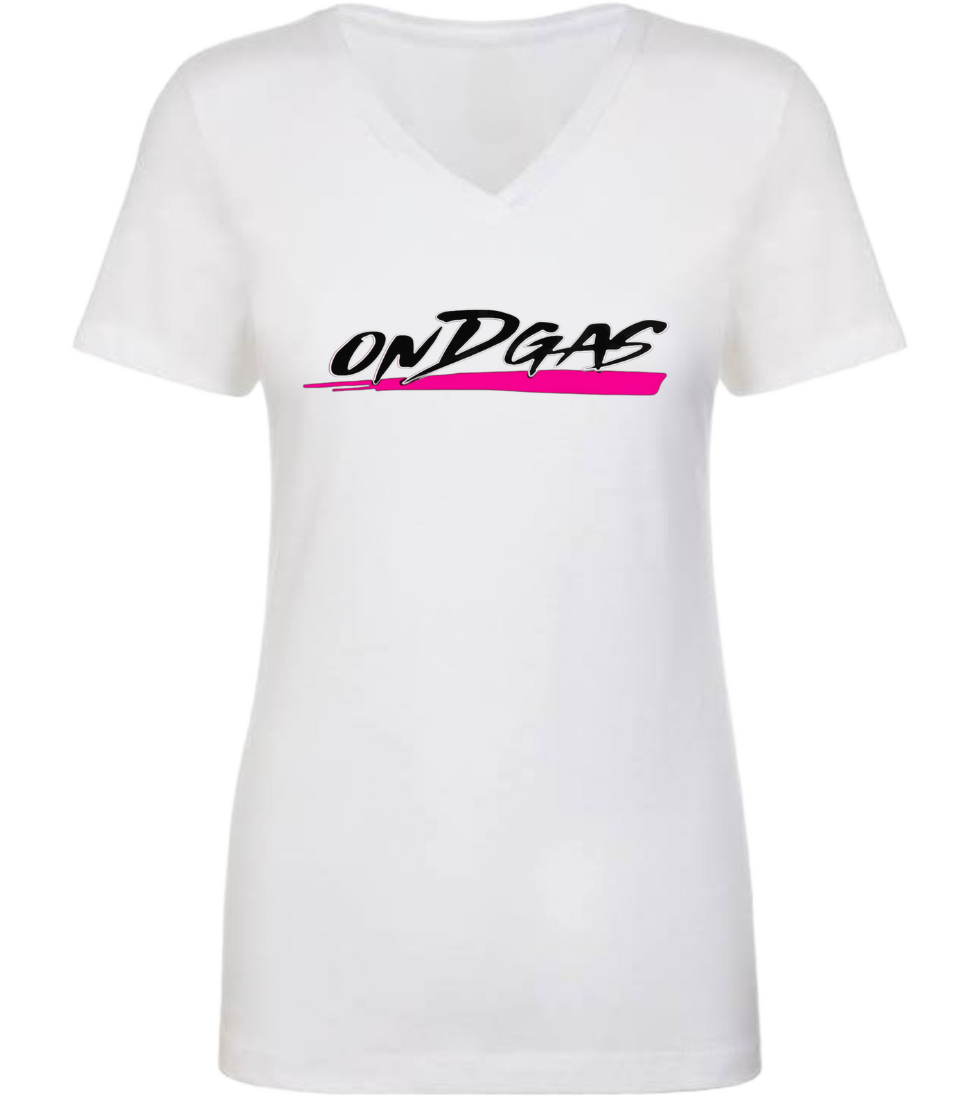 Pink ONDGAS v-neck shirt