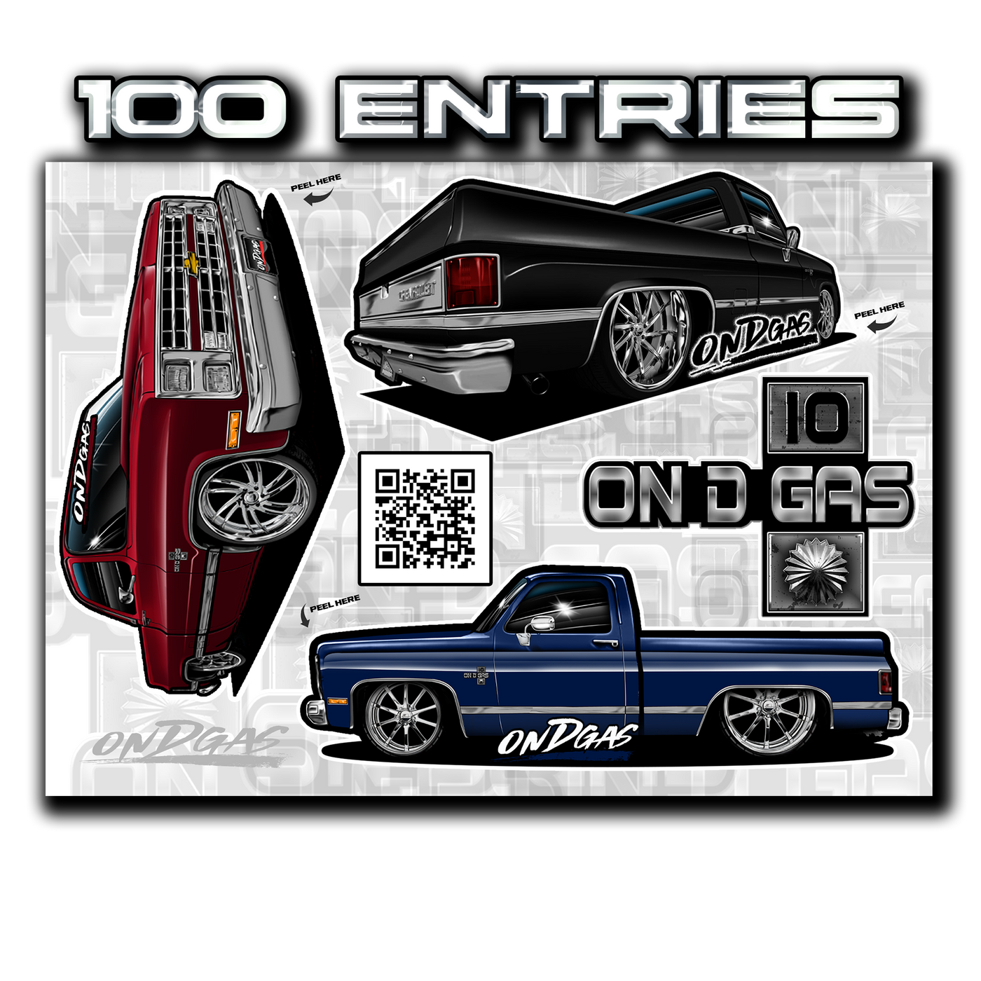 100 Entries: C10s Sticker Pack