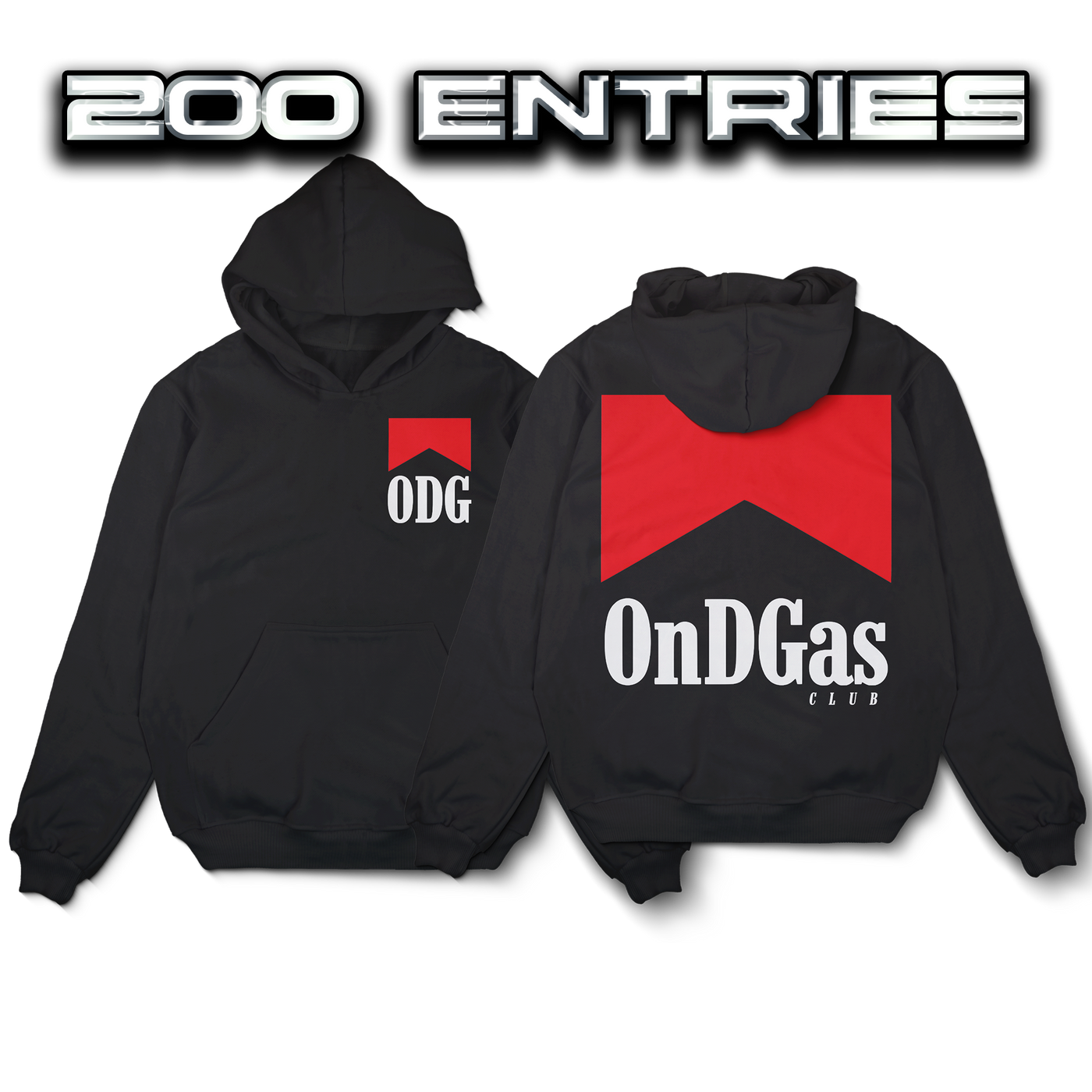 200 Entries: Malboro ONDGAS Black Hoodie