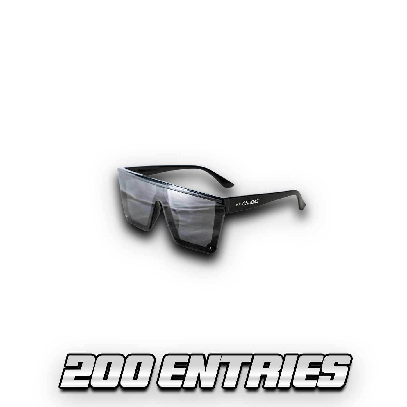 200 Entries: ONDGAS JET BLACK Sunglasses