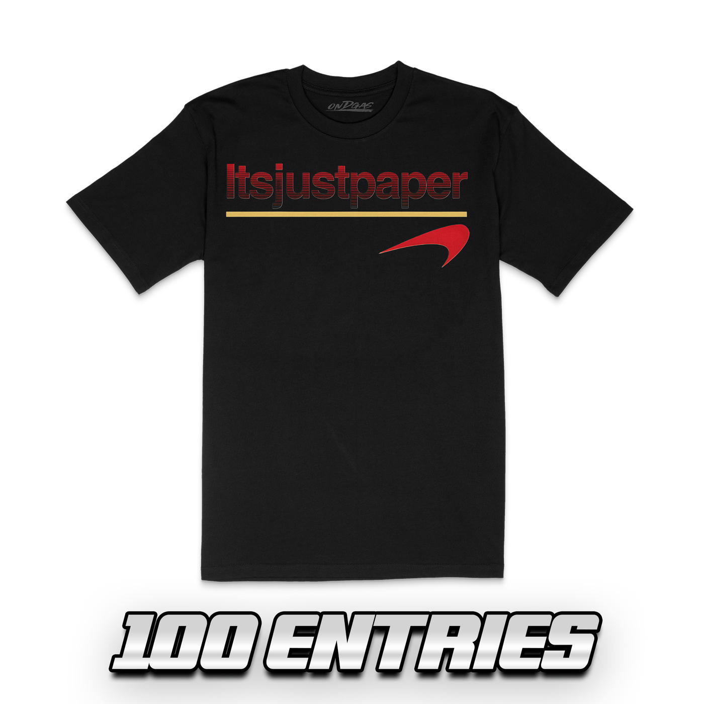 100 Entries: IT'S JUST PAPER (BLK/RED)