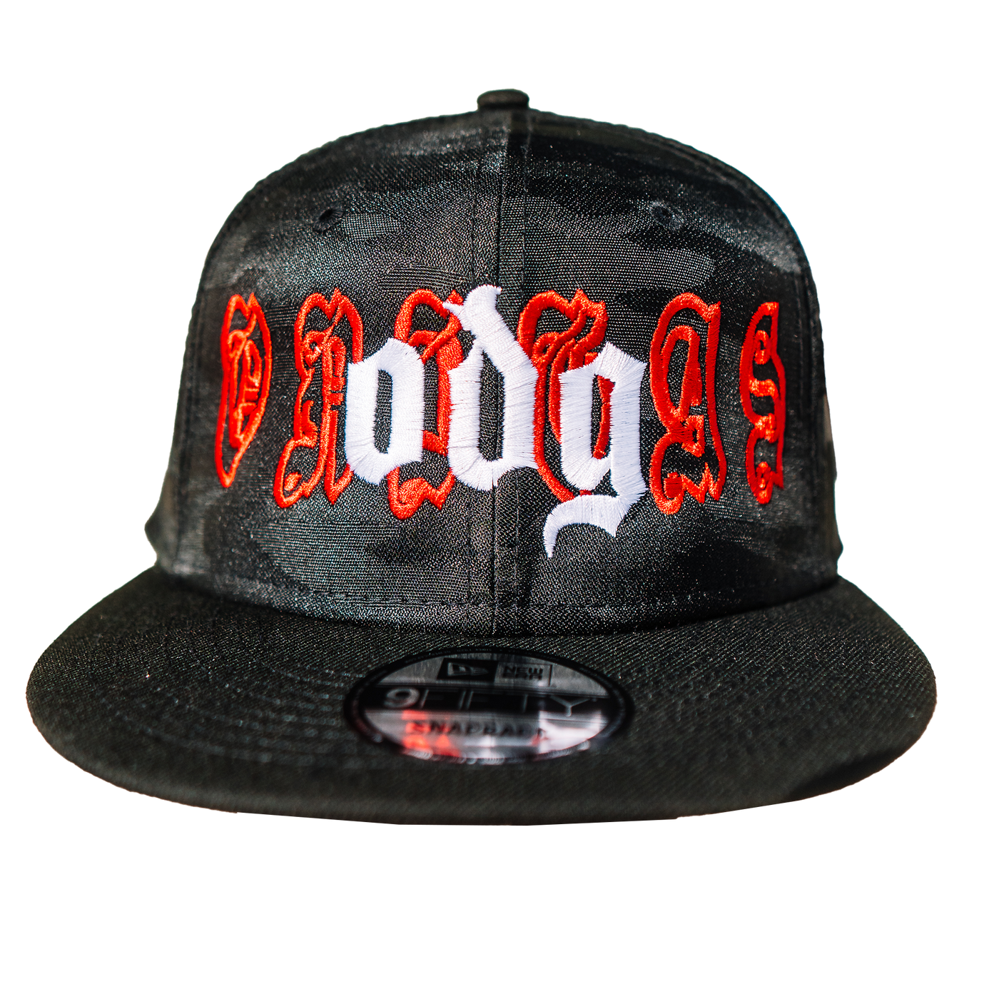 Camo Old English Hat (Red/White)