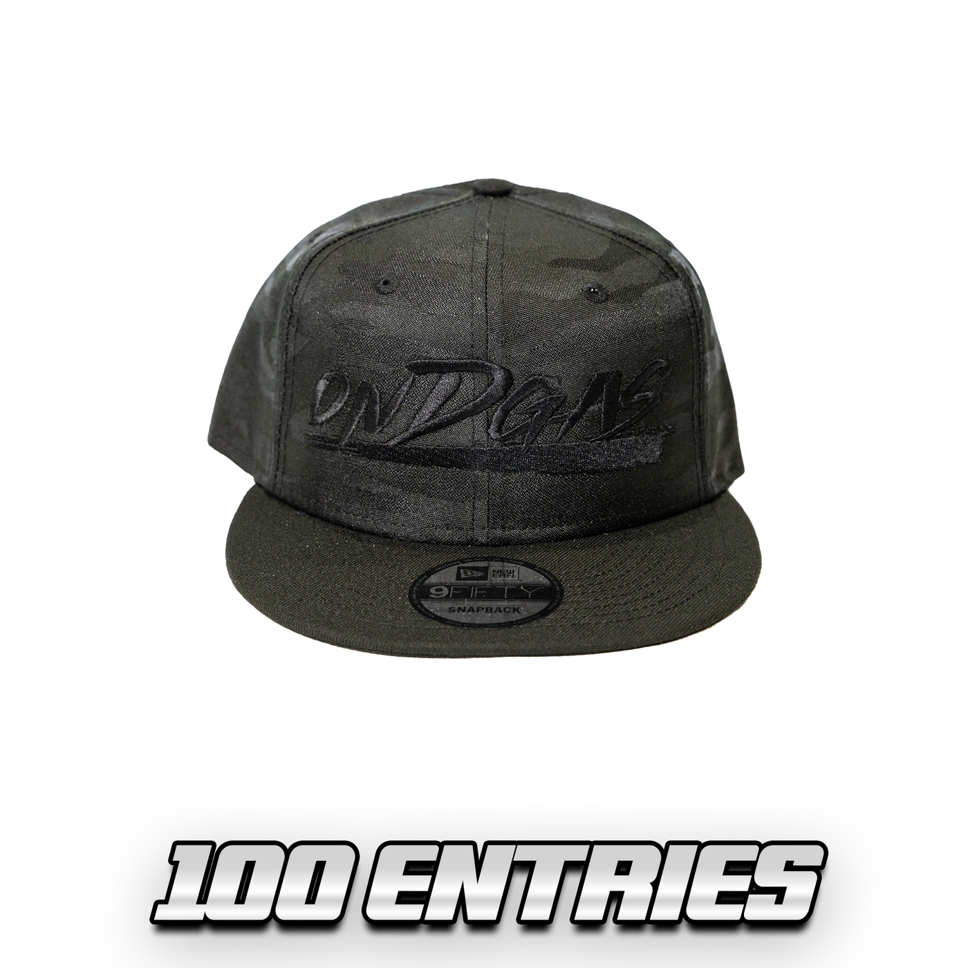 100 Entries: Black on Black CAMO ONDGAS Hat