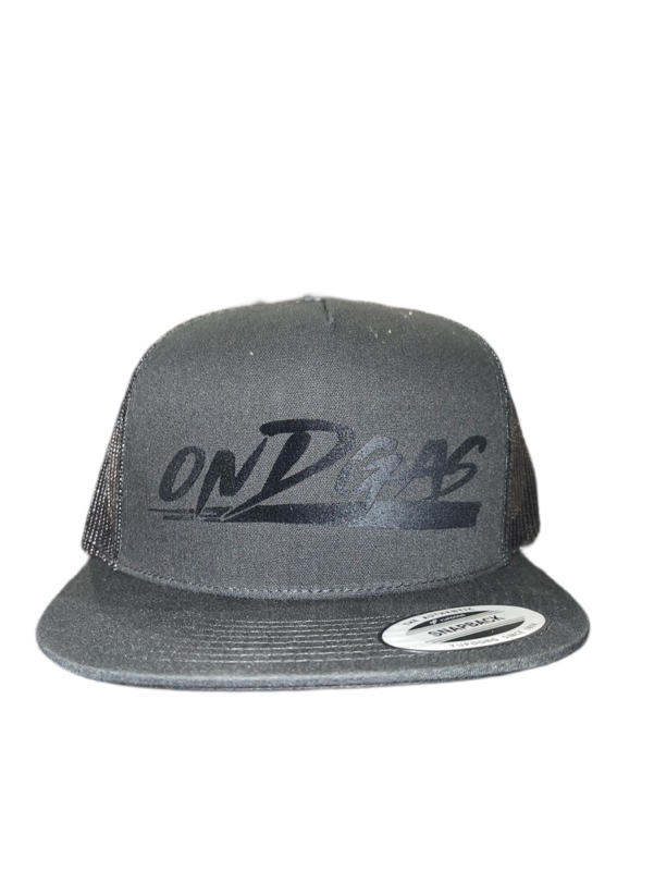 Black on Black ONDGAS logo (trucker hat)