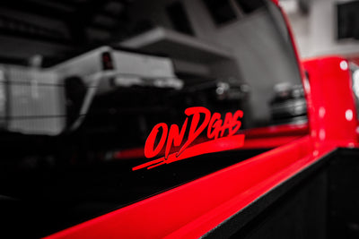 Red Reflective ONDGAS brush decal